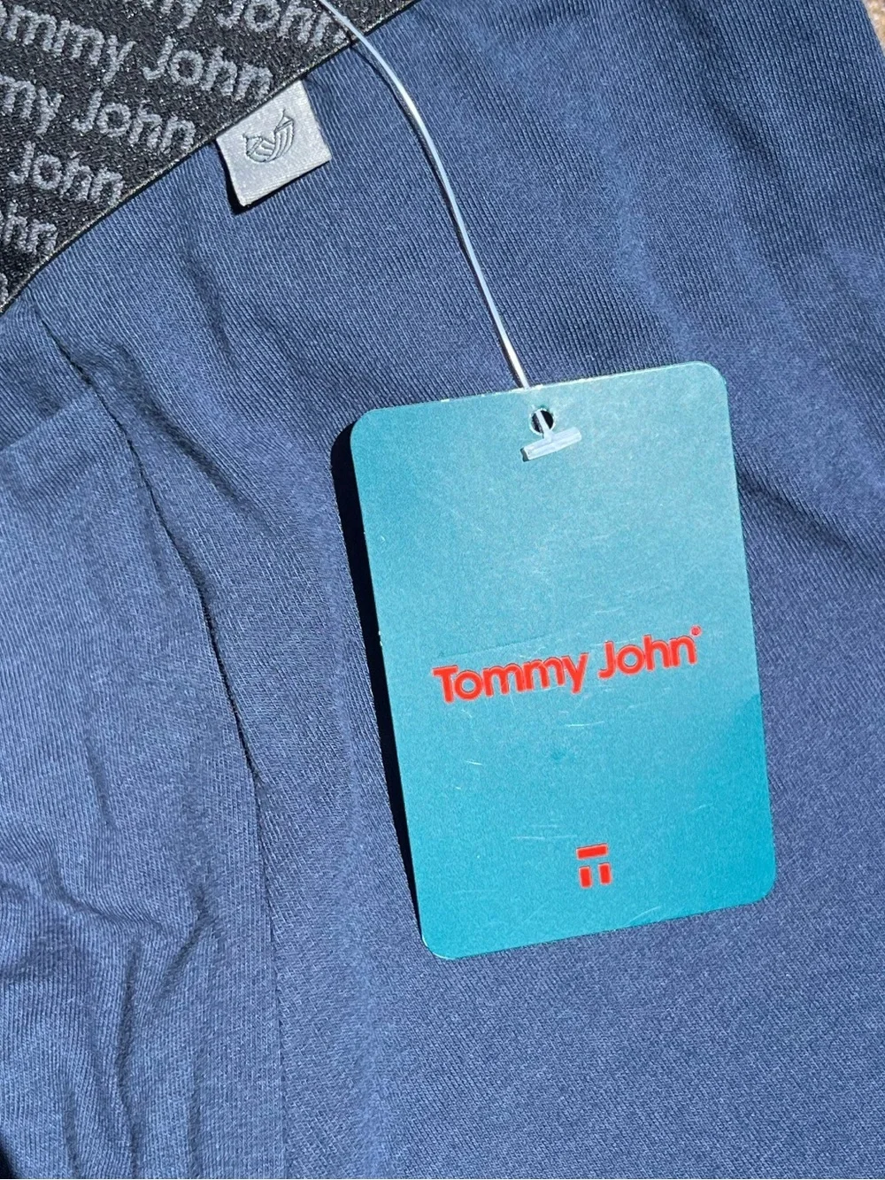🌻NEW Tommy John Cotton Basics navy blue boxer briefs Set of Two (2) Size Small